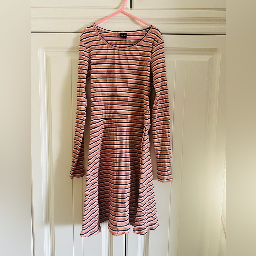 Striped Long Sleeve Dress